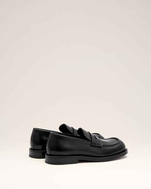 Black cow leather loafers - Woman - 9 - AMI Paris - Ami Paris