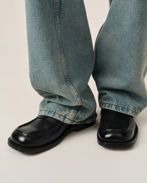                                 Black cow leather loafers - 3                             - Ami Paris