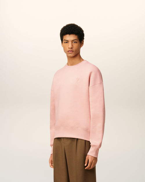 Pink Cotton Ami De Coeur Sweatshirt - 6 - Ami Paris