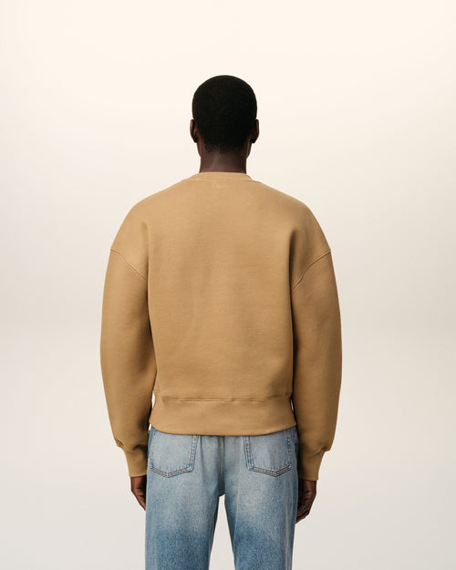 Brown Cotton Ami De Coeur Sweatshirt - 5 - Ami Paris