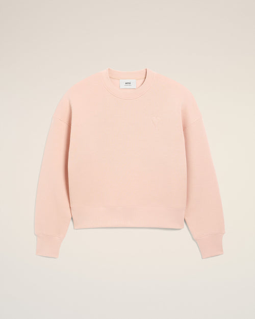                                 Pink Cotton Ami De Coeur Sweatshirt - 3                             - Ami Paris