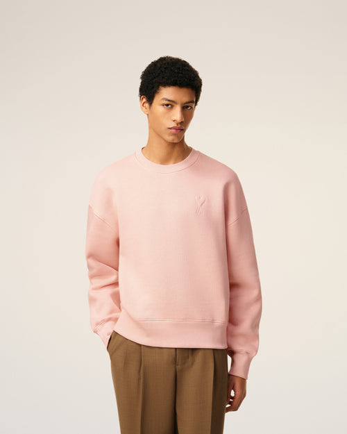 Pink Cotton Ami De Coeur Sweatshirt - 3 - Ami Paris