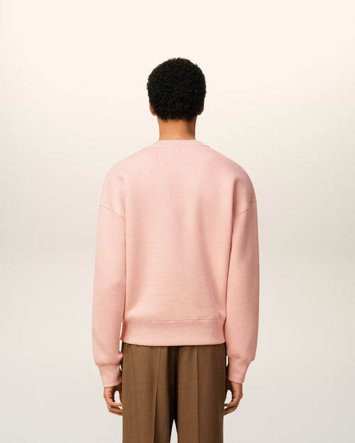Pink Cotton Ami De Coeur Sweatshirt - 5 - Ami Paris
