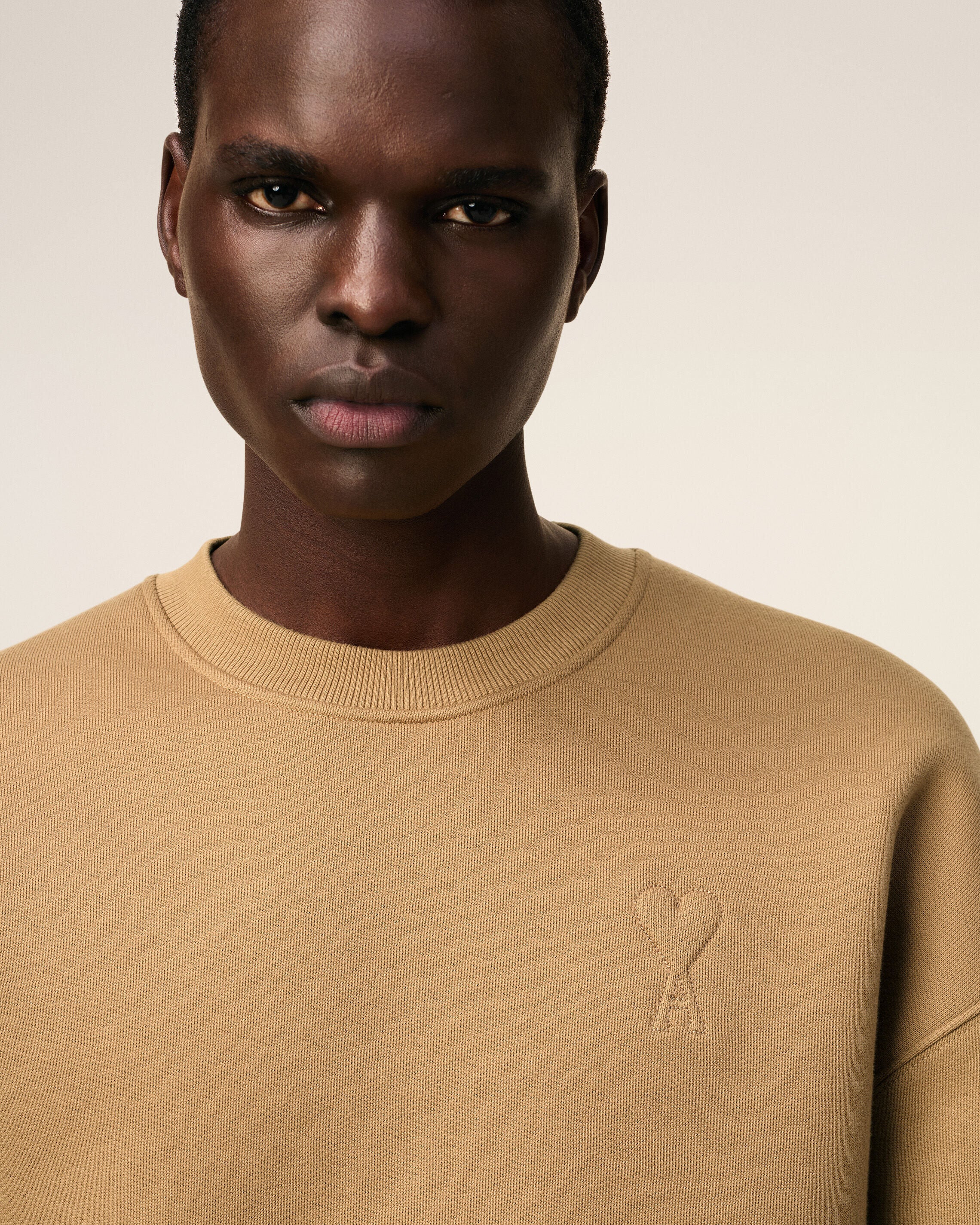 ブラウン コットン Ami De Coeur スウェットシャツ キャメル | AMI PARIS