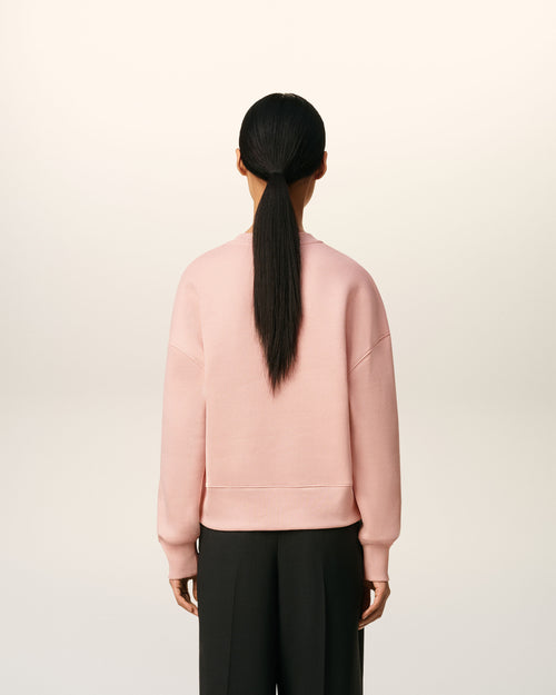Pink Cotton Ami De Coeur Sweatshirt - 11 - Ami Paris