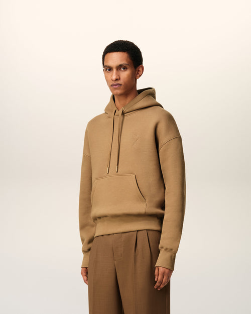 Brown Cotton Ami De Coeur Hoodie - 6 - Ami Paris