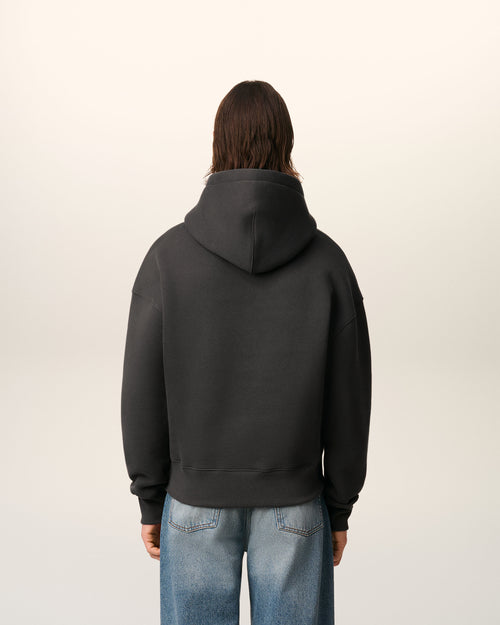 Black Cotton Ami De Coeur Hoodie - 5 - Ami Paris