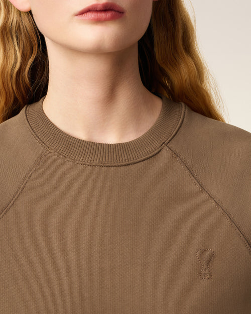Sweatshirt Marron Ami De Coeur En Coton - 10 - Ami Paris