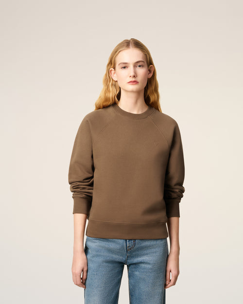 Sweatshirt Marron Ami De Coeur En Coton - 9 - Ami Paris