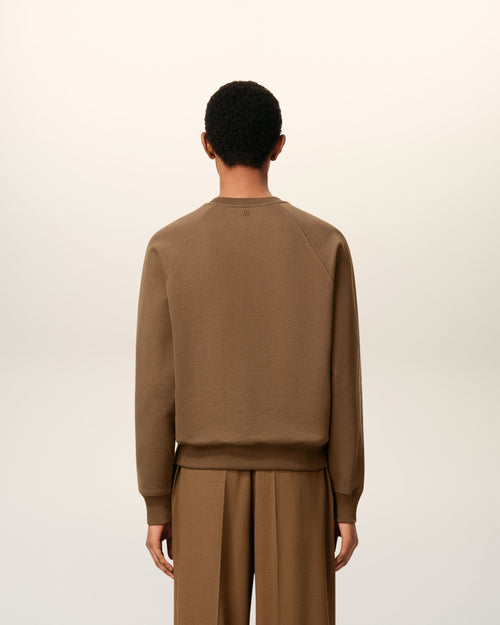 Sweatshirt Marron Ami De Coeur En Coton - 5 - Ami Paris