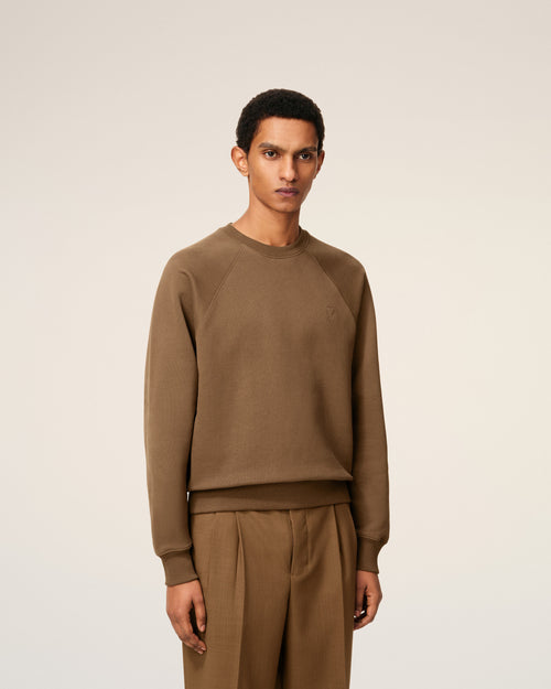 Sweatshirt Marron Ami De Coeur En Coton - 3 - Ami Paris