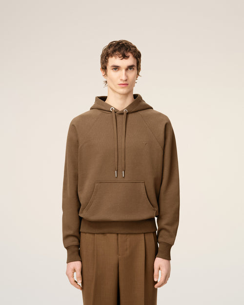 Hoodie Marron Ami De Coeur En Coton - 3 - Ami Paris