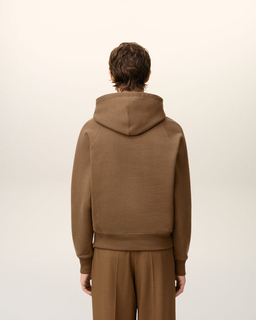 Hoodie Marron Ami De Coeur En Coton - 5 - Ami Paris