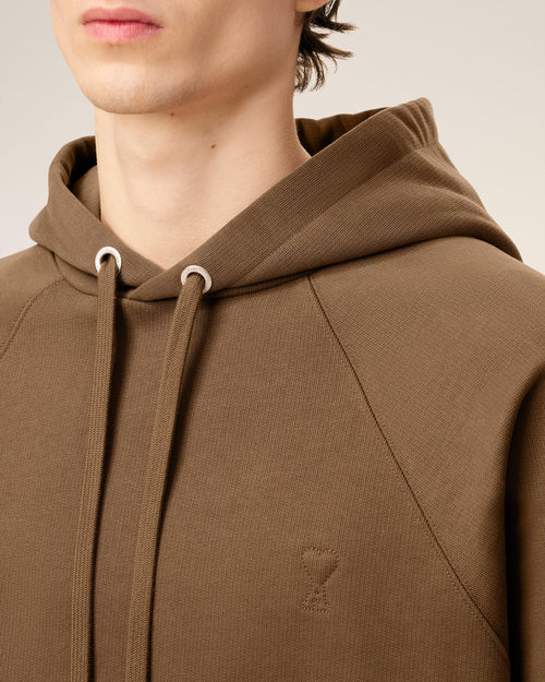 Hoodie Marron Ami De Coeur En Coton - 4 - Ami Paris