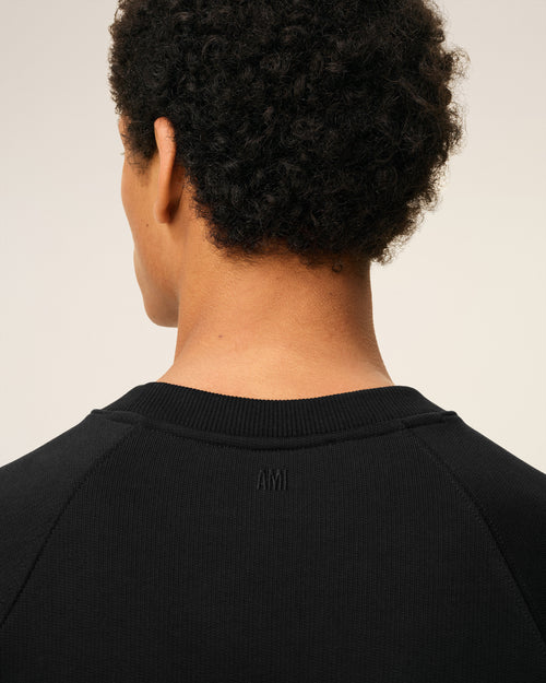 Black Cotton Ami De Coeur Sweatshirt - 4 - Ami Paris