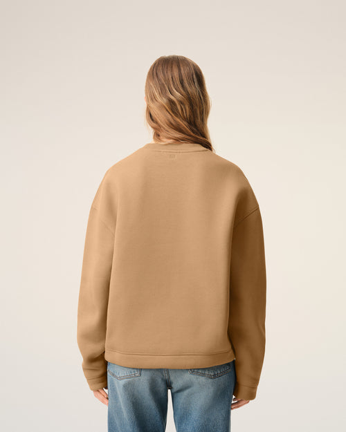 Felpa Ami de Coeur in cotone marrone - 11 - Ami Paris