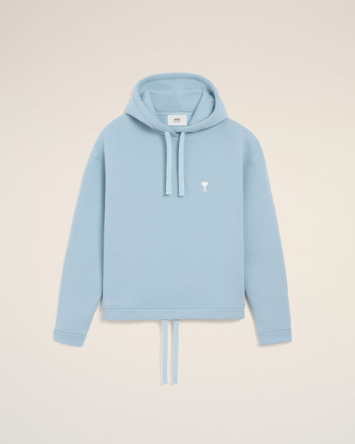 Blue Cotton Ami De Coeur Hoodie - 2 - Ami Paris