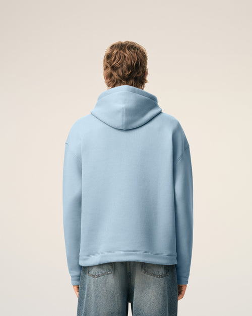 Blue Cotton Ami De Coeur Hoodie - 5 - Ami Paris