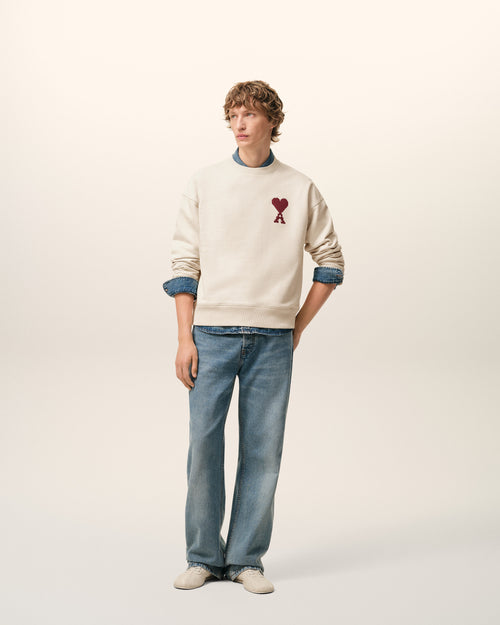 Sudadera Ami de Cœur de algodón blanco - 2 - Ami Paris