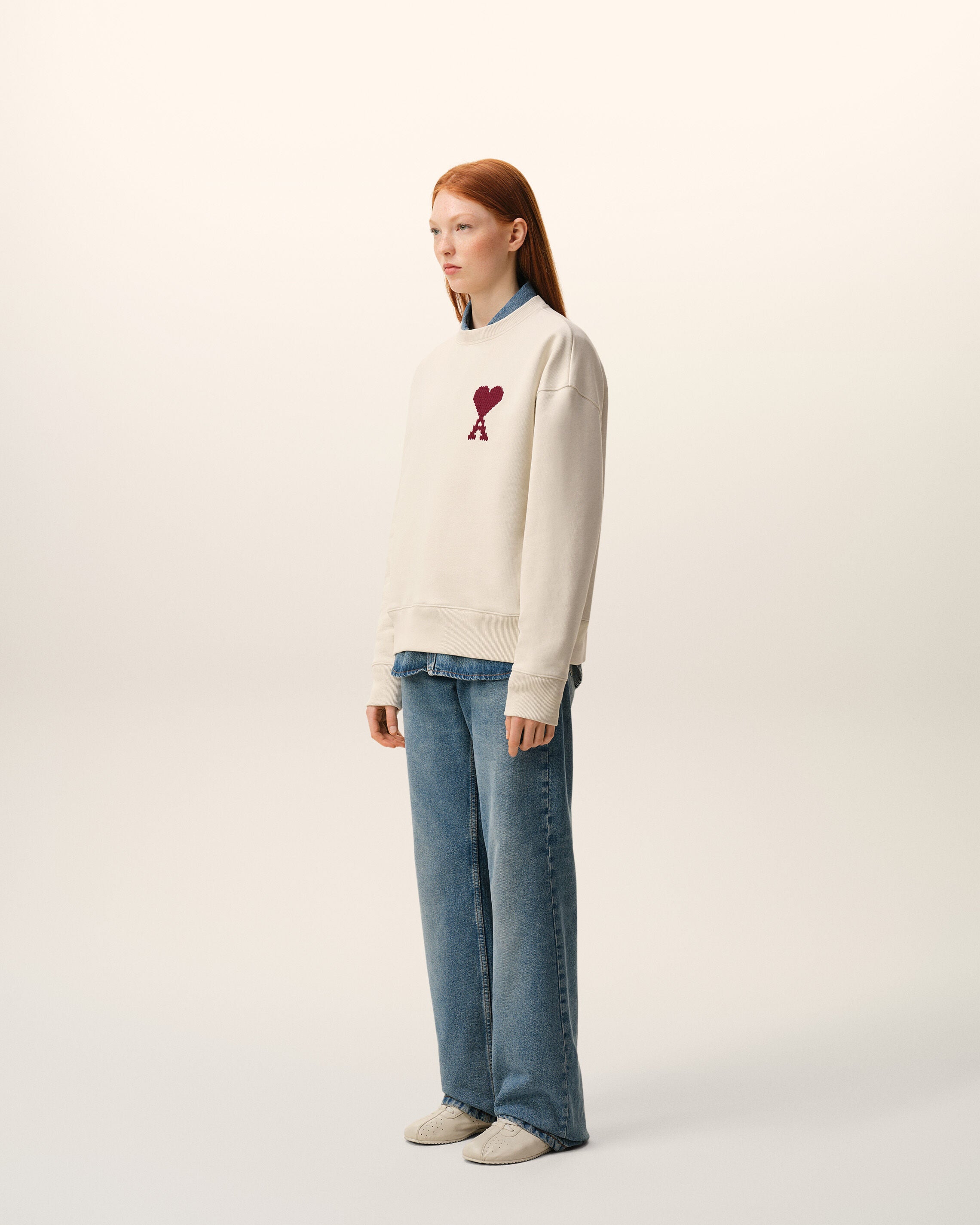 Sudadera Ami de Cœur de algodón blanco - 12