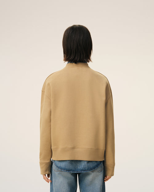 Beige Cotton Ami De Coeur Sweatshirt - 11 - Ami Paris