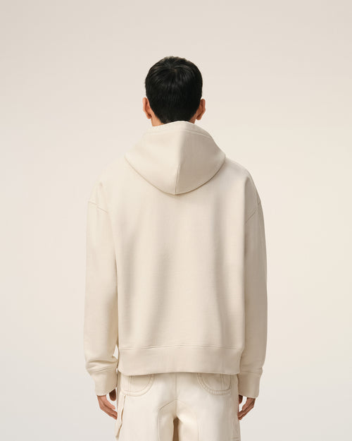 White Cotton Ami De Coeur Hoodie - 5 - Ami Paris