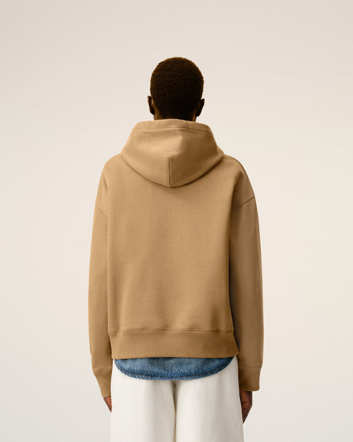 Beige Cotton Ami De Coeur Hoodie - 11 - Ami Paris