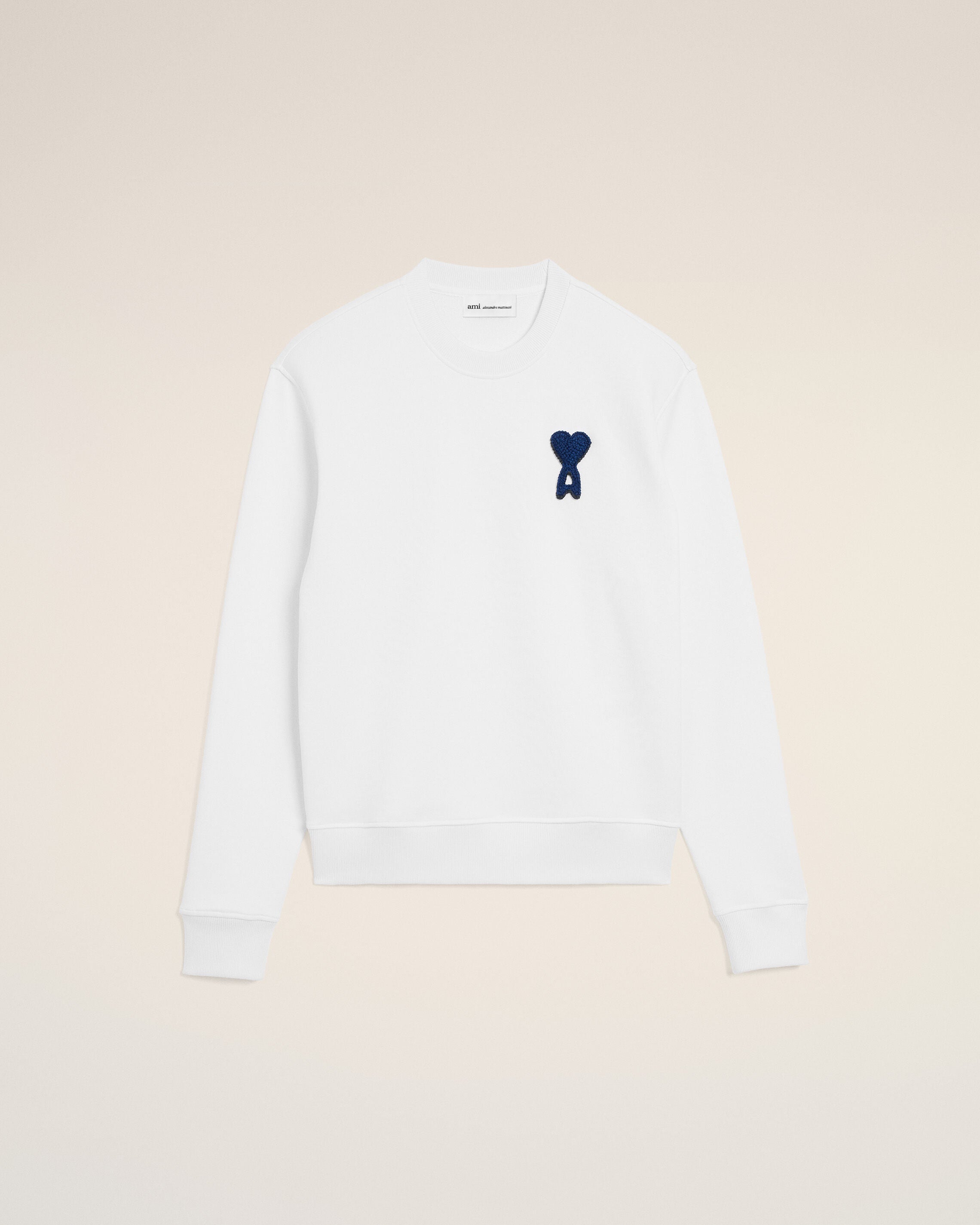 COMME des GARCONS - Ami de Cœur スウェットシャツ ホワイト コットンニット Ami De Coeur スウェットシャツ ホワイト