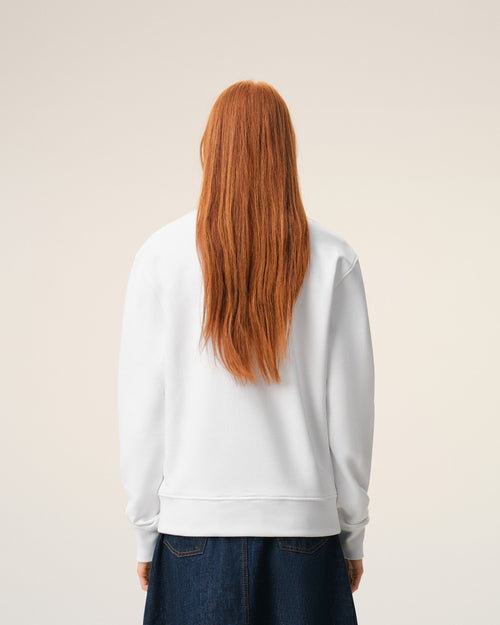 White Cotton Knitted Ami De Coeur Sweatshirt - Woman - 11 - AMI Paris - Ami Paris
