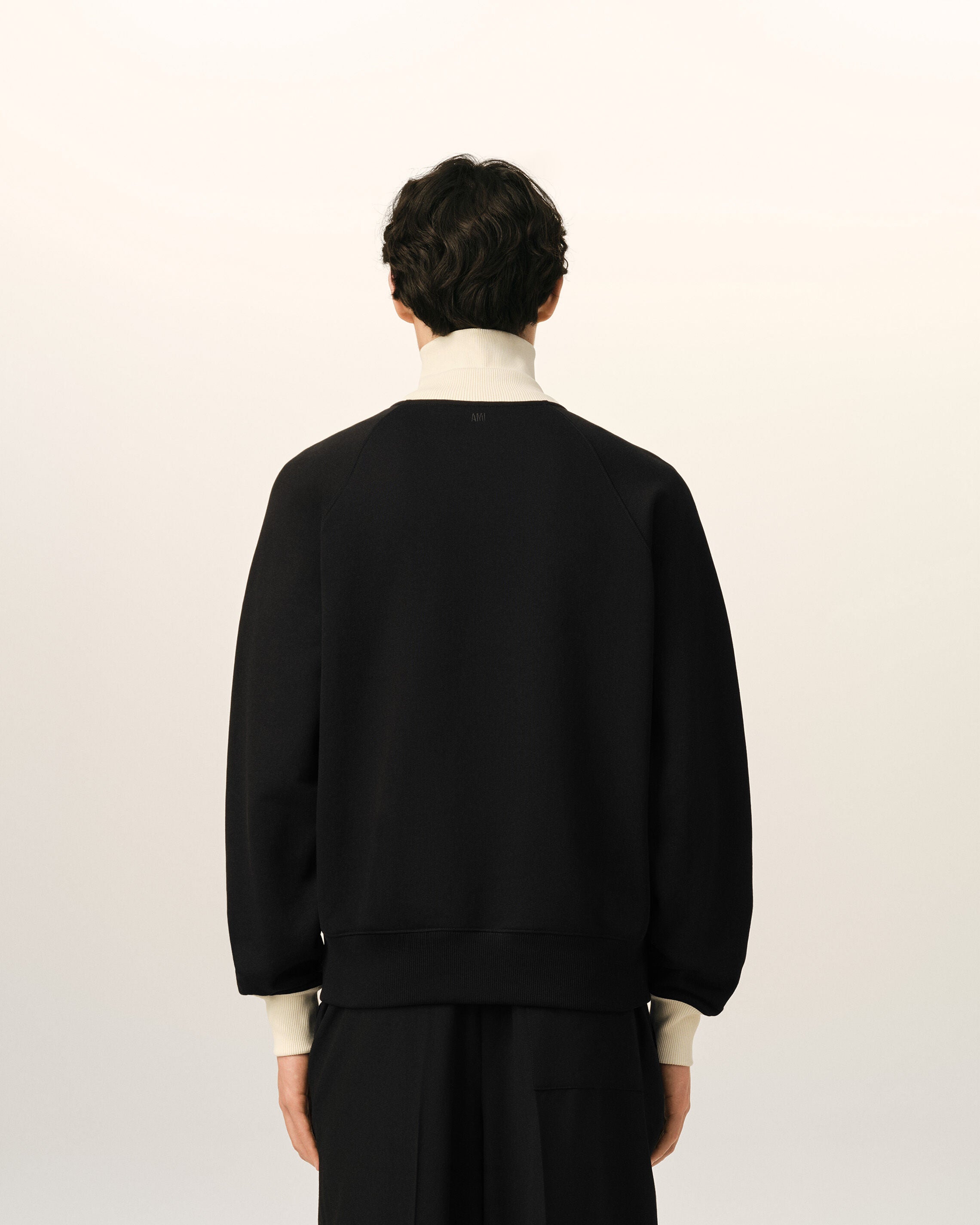 Sweatshirt zippé noir en coton Ami de Coeur - 5
