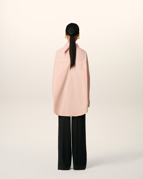 Pink Cotton Long Sleeves Bandana Blouse - 11 - Ami Paris