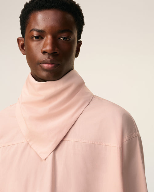 Pink Cotton Long Sleeves Bandana Blouse - 4 - Ami Paris