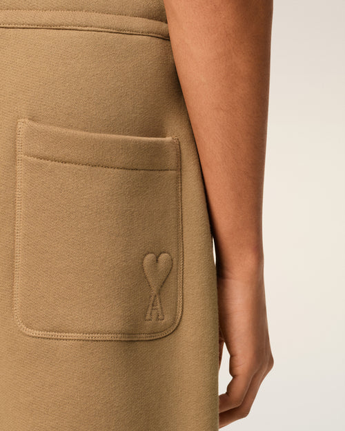 Ami De Coeur Flare-Fit-Jogginghose aus brauner Baumwolle - 5 - Ami Paris