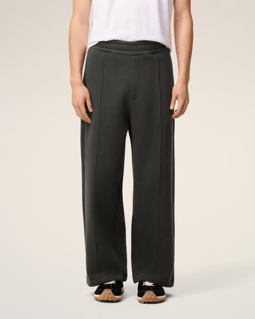 Ami De Coeur Flare-Fit-Jogginghose aus schwarzer Baumwolle - 3 - Ami Paris