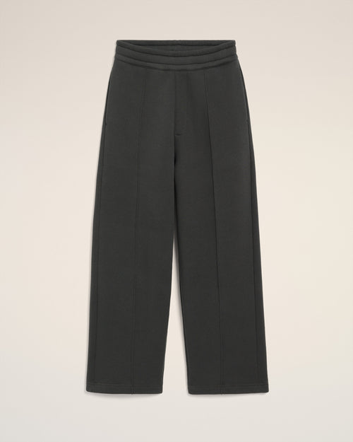 Black Cotton Flare Ami De Cœur Jogging - 2 - Ami Paris