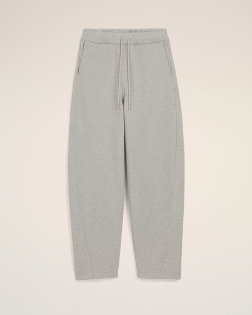 Grey cotton track pants with heritage Ami Paris label - HEATHER ASH GREY - Ami Paris