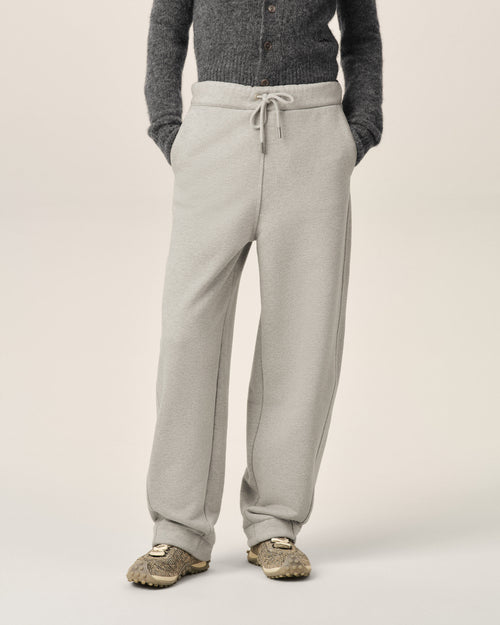 Grey cotton track pants with heritage Ami Paris label - Woman - 10 - AMI Paris - Ami Paris