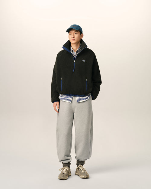 Pantalón deportivo gris de algodón con etiqueta heritage Ami Paris - 1 - Ami Paris