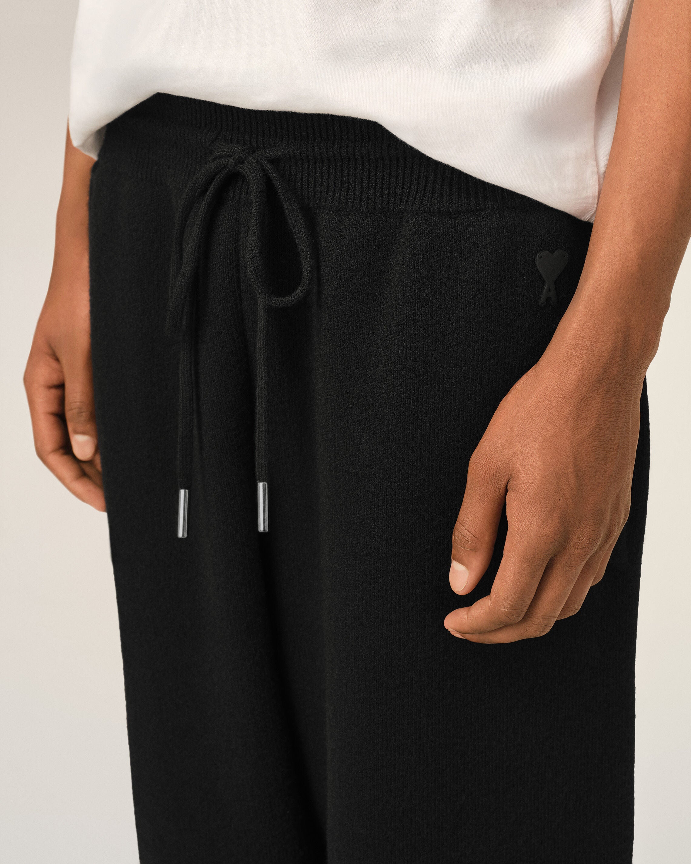 Black wool track pants - 5