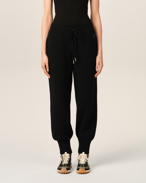 Black wool track pants - Woman - 10 - AMI Paris - Ami Paris