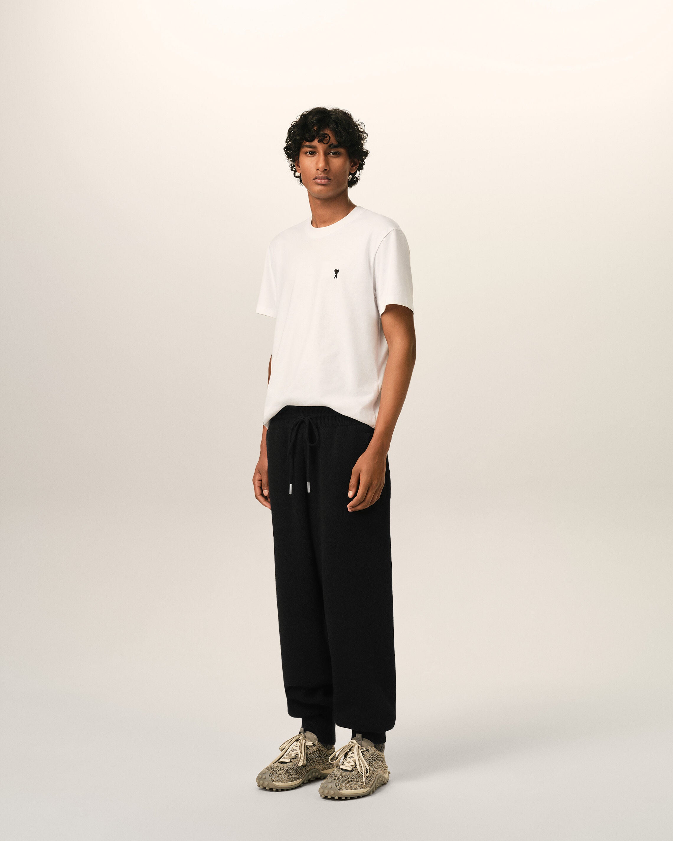 Black wool track pants - 6