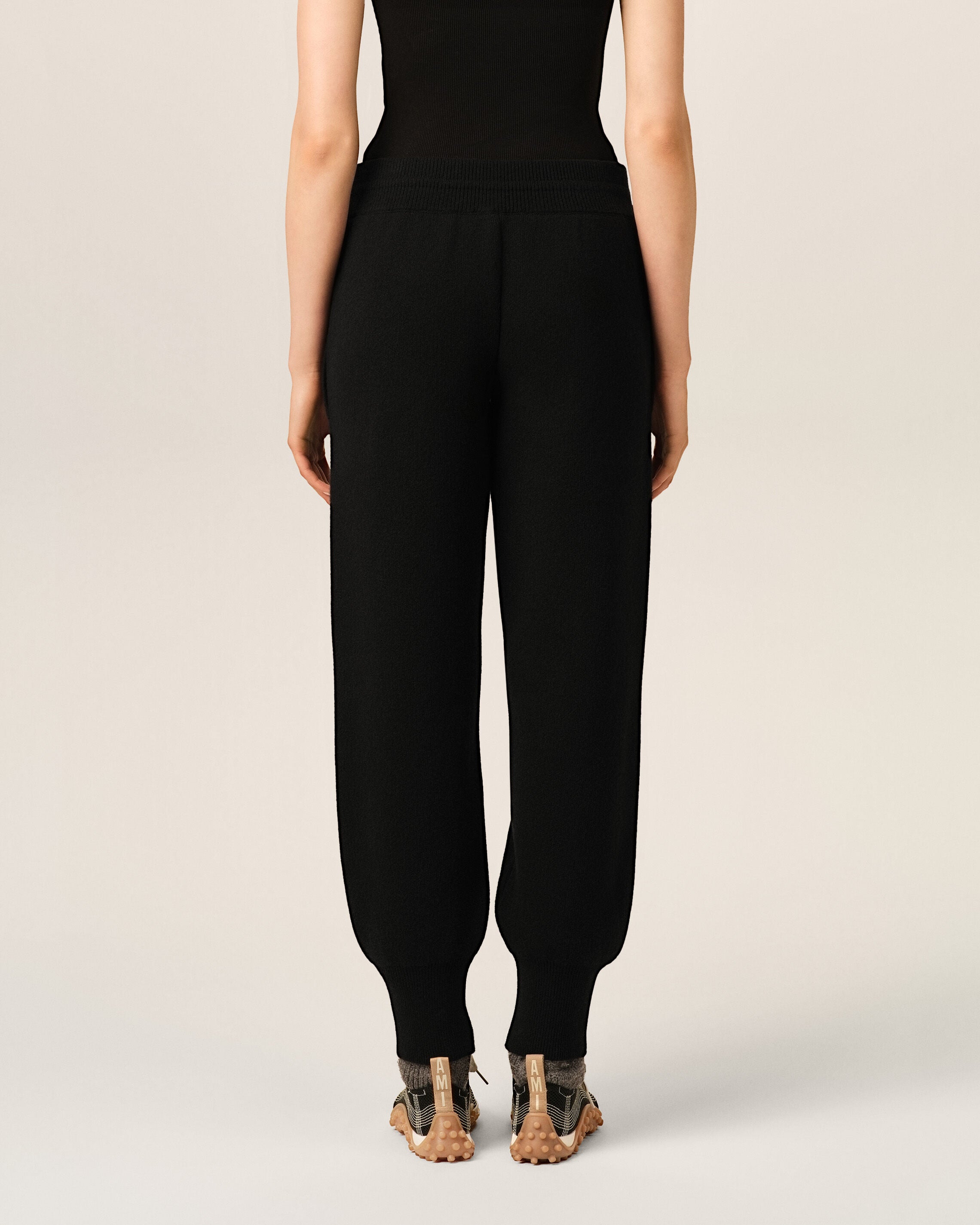 Black wool track pants - 11