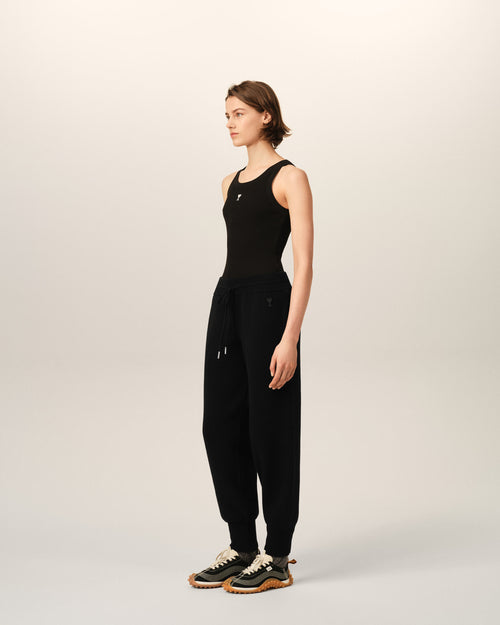Black wool track pants - Woman - 13 - AMI Paris - Ami Paris
