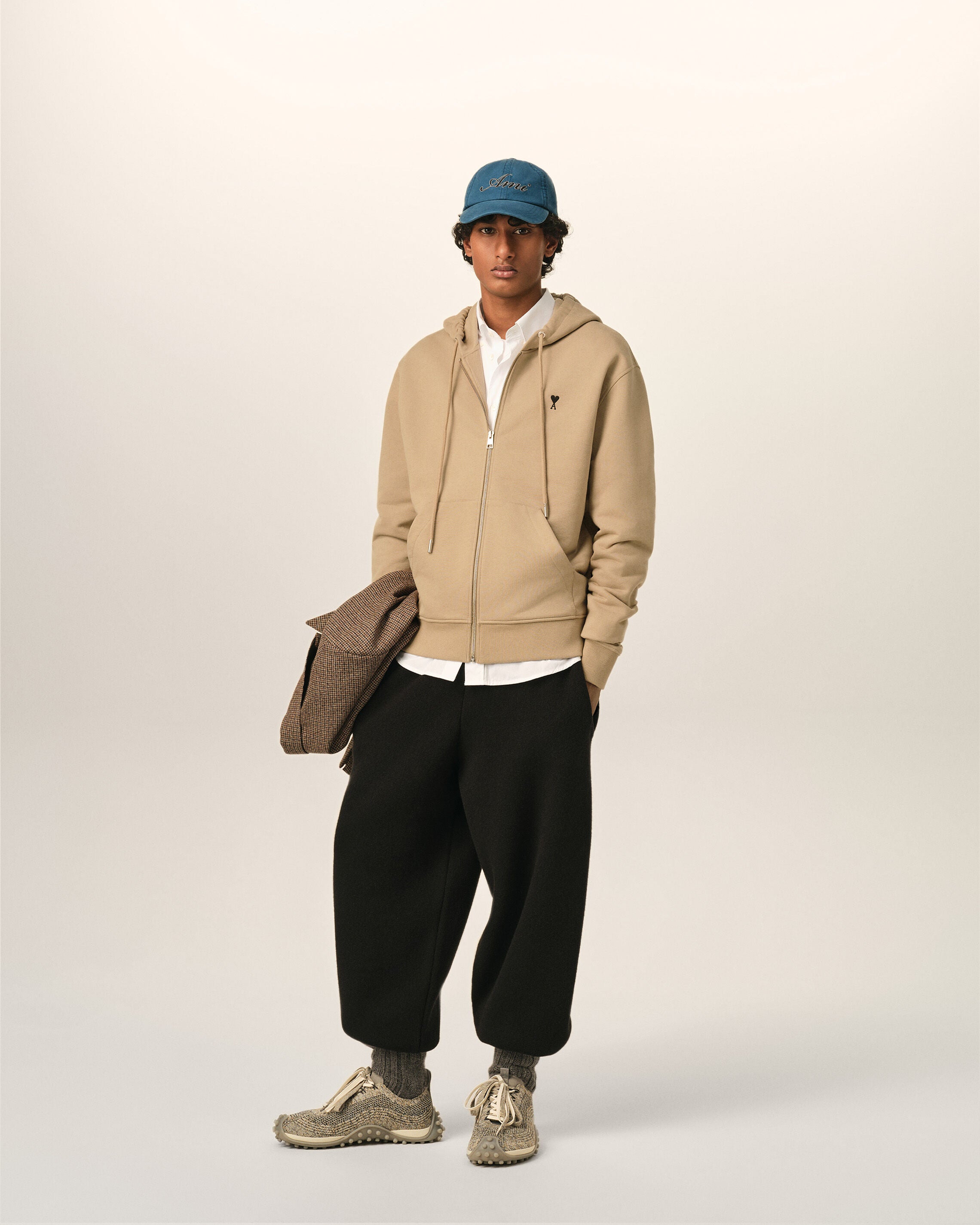 Black wool track pants - 2
