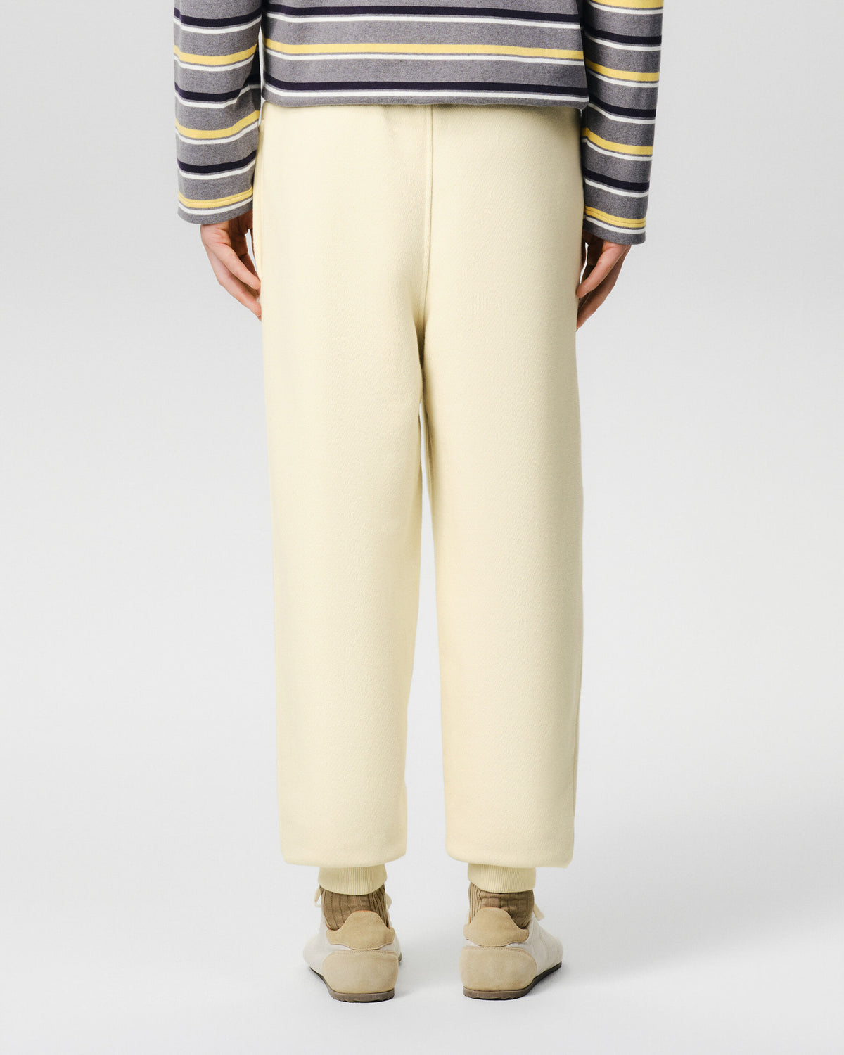 White cotton trackpants with Ami de Coeur patch - 4