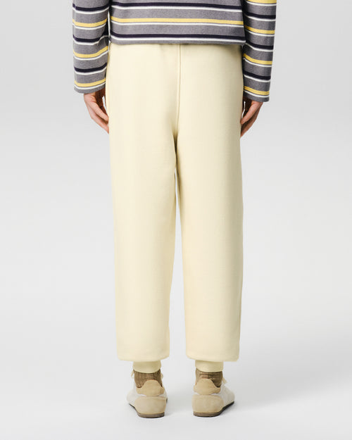 White cotton trackpants with Ami de Coeur patch - Man - 4 - AMI Paris - Ami Paris