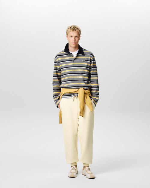 White cotton trackpants with Ami de Coeur patch - 1 - Ami Paris