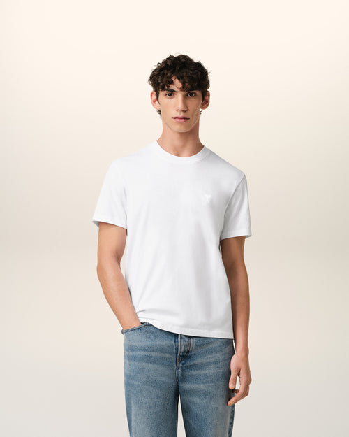 T-shirt Blanc Ami de Coeur En Coton - Homme - 2 - AMI Paris - Ami Paris