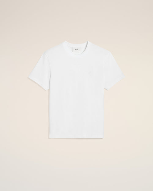 White Cotton Ami de Coeur T-shirt - 2 - Ami Paris