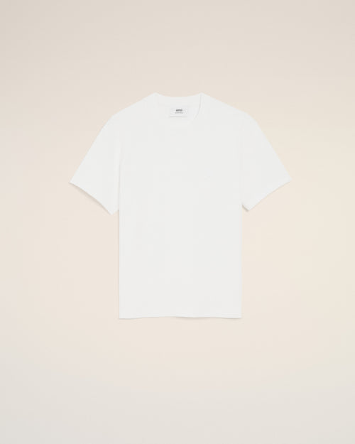 T-shirt Blanc Ami De Coeur En Coton Biologique - 1 - Ami Paris